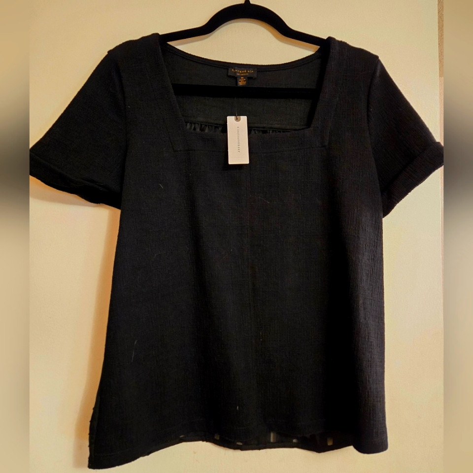 Womens Square Neck Knit Top. Nwt